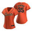 Womens San Francisco Giants #35 Brandon Crawford 2020 Orange Jersey Gift For Giants Fans