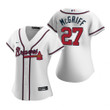 Women'S Atlanta Braves #27 Fred Mcgriff White 2020 Alternate Jersey Gift For Atlanta Braves Fan
