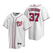 Mens Washington Nationals #37 Stephen Strasburg 2020 Home White Jersey Gift For Nationals Fans