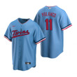 Mens Minnesota Twins #11 Jorge Polanco Alternate Light Blue Jersey Gift For Twins Fans