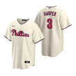 Mens Philadelphia Phillies #3 Bryce Harper 2020 Alternate Cream Jersey Gift For Phillies Fans