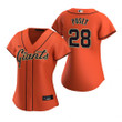 Womens San Francisco Giants #28 Buster Posey 2020 Orange Jersey Gift For Giants Fans