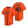 Mens San Francisco Giants #41 Wilmer Orange 2020 Alternate Black Jersey Gift For Giants Fans