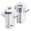Mens Texas Rangers #11 Toby Harrah Retired Player White Jersey Gift For Rangers Fans