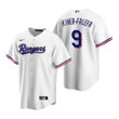 Mens Texas Rangers #9 Isiah Kiner-Falefa Home White Jersey Gift For Rangers Fans