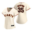 Womens San Francisco Giants #35 Brandon Crawford 2020 Cream Jersey Gift For Giants Fans