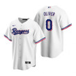 Mens Texas Rangers #0 Al Oliver Retired Player White Jersey Gift For Rangers Fans