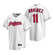 Mens Cleveland Baseball #11 Jose Ramirez 2020 Home White Jersey Gift For Cleveland Baseball Fans