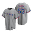 Mens Texas Rangers #53 Adolis Garcia 2020 Road Gray Jersey Gift For Rangers Fans