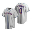 Mens New York Mets #0 Marcus Strooman 2020 Road Gray Jersey Gift For Mets Fans