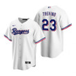 Mens Texas Rangers #23 Jose Trevino Home White Jersey Gift For Rangers Fans