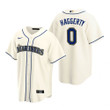 Mens Seattle Mariners #0 Sam Haggerty 2020 Alternate Cream Jersey Gift For Mariners Fans