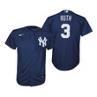 Youth New York Yankees #3 Babe Ruth Collection 2020 Alternate Navy Jersey Gift For Yankees Fans