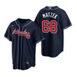 Mens Atlanta Braves #68 Tyler Matzek 2020 Alternate Navy Jersey Gift For Braves Fans