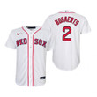 Youth Boston Red Sox #2 Xander Bogaerts Collection 2020 Alternate White Jersey Gift For Red Sox Fans