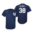 Youth New York Yankees #38 Andrew Heaney Collection 2020 Alternate Navy Jersey Gift For Yankees Fans