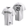Youth Colorado Rockies #21 Kyle Freeland Collection 2020 Alternate White Jersey Gift For Rockies Fans