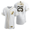 New York Yankees #25 Gleyber Torres Mlb Golden Edition White Jersey Gift For Yankees Fans
