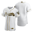 Atlanta Braves Mlb Golden Edition White Jersey Gift For Braves Fans