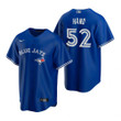 Mens Blue Jays #52 Brad Hand Royal Alternate Jersey Gift For Blue Jays Fans