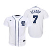 Youth Detroit Tigers #7 Jonathan Schoop Collection 2020 Alternate White Jersey Gift For Tigers Fans