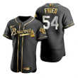 Atlanta Braves #54 Max Fried Mlb Golden Edition Black Jersey Gift For Braves Fans