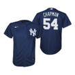 Youth New York Yankees #54 Aroldis Chapman Collection 2020 Alternate Navy Jersey Gift For Yankees Fans