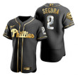 Philadelphia Phillies #2 Jean Segura Mlb Golden Edition Black Jersey Gift For Phillies Fans