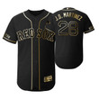 Boston Red Sox #28 J.D. Martinez Mlb 2019 Golden Edition Black Jersey Gift For Red Sox Fans