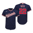 Youth Washington Nationals #22 Juan Soto 2020 Alternate Navy Jersey Gift For Nationals Fans