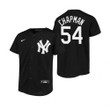 Youth New York Yankees #54 Aroldis Chapman Collection 2020 Alternate Black Jersey Gift For Yankees Fans