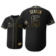 Seattle Mariners #15 Kyle Seager Mlb 2019 Golden Edition Black Jersey Gift For Mariners Fans