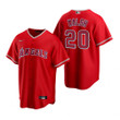 Mens Los Angeles Angels #20 Jared Walsh 2020 Alternate Red Jersey Gift For Phillies Fans