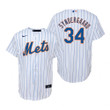 Youth New York Mets #34 Noah Syndergaard 2020 Alternate White Jersey Gift For Mets Fans