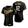 Baltimore Orioles #12 Roberto Alomar Mlb Golden Edition Black Jersey Gift For Orioles Fans