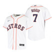 Youth Houston Astros #7 Craig Biggio 2020 White Jersey Gift For Astros Fans