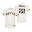 Youth Milwaukee Brewers #22 Daniel Norris 2020 Cream Jersey Gift For Brewers Fans
