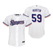 Youth Texas Rangers #59 Brett Martin 2020 White Jersey Gift For Rangers Fans
