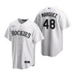 Youth Colorado Rockies #48 German Marquez Collection 2020 Alternate White Jersey Gift For Rockies Fans