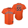 Youth Houston Astros #55 Ryan Pressly 2020 Orange Jersey Gift For Astros Fans
