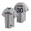 Mens Houston Astros #30 Kyle Tucker 2020 Gray Road Jersey Gift For Astros Fans