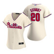 Womens Philadelphia Phillies #20 Mike Schmidt 2020 Cream Jersey Gift For Phillies Fans