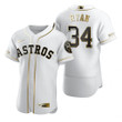 Houston Astros #34 Nolan Ryan Mlb Golden Edition White Jersey Gift For Astros Fans