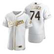 Los Angeles Dodgers #74 Kenley Jansen Mlb Golden Edition White Jersey Gift For Dodgers Fans
