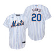 Youth New York Mets #20 Pete Alonso 2020 Alternate White Jersey Gift For Mets Fans