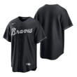 Mens Atlanta Braves Mlb Team 2020 Alternate Black Jersey Gift For Braves Fans Baseball Fans