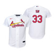 Youth St Louis Cardinals #33 Kwang-Hyun Kim 2020 Home White Jersey Gift For Cardinals Fans