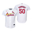 Youth St Louis Cardinals #50 Adam Wainwright 2020 Home White Jersey Gift For Cardinals Fans