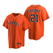 Mens Houston Astros #21 Zack Greinke 2020 Alternate Orange Jersey Gift For Astros Fans