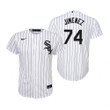 Youth Chicago White Sox #74 Eloy Jimenez Collection 2020 Alternate White Jersey Gift For Sox Fans
